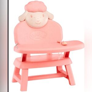 Baby Born or Baby Annabell Mealtime Table/High Chair for a baby doll